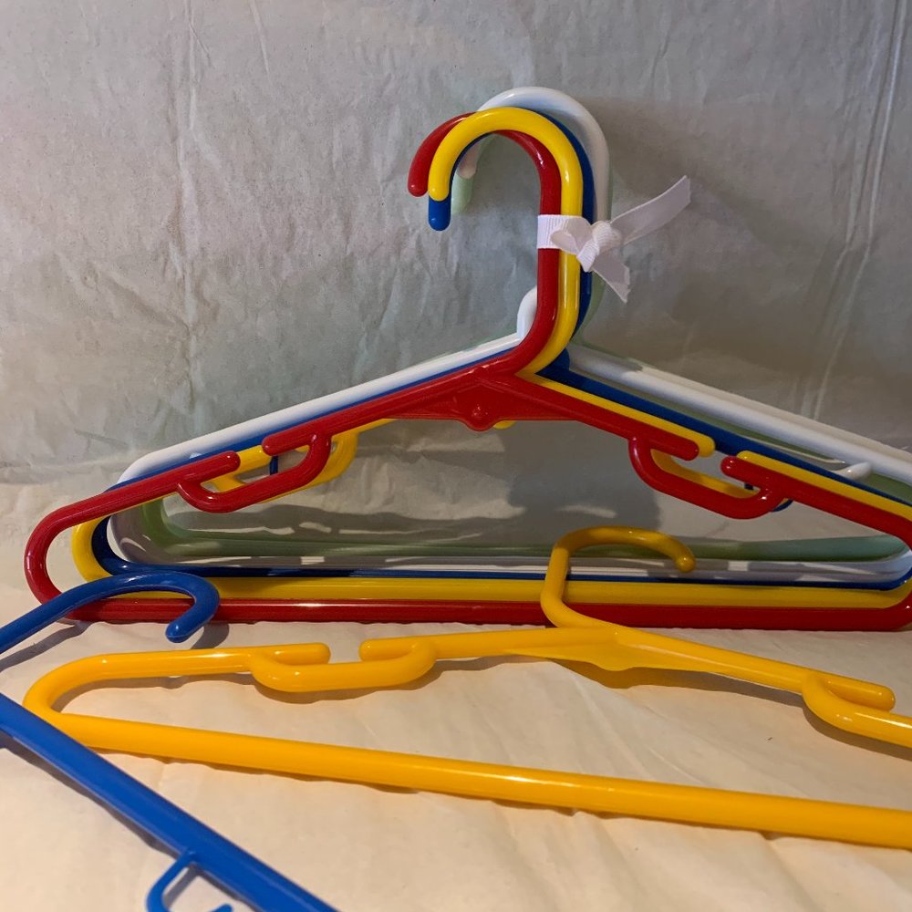Colorful Kids Clothing Hangers- Set of 18